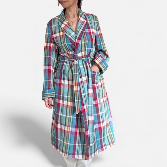 Polo Ralph Lauren Jackets & Blazers - Polo Ralph Lauren 100% Cotton Soft Wash Woven Plaid Robe